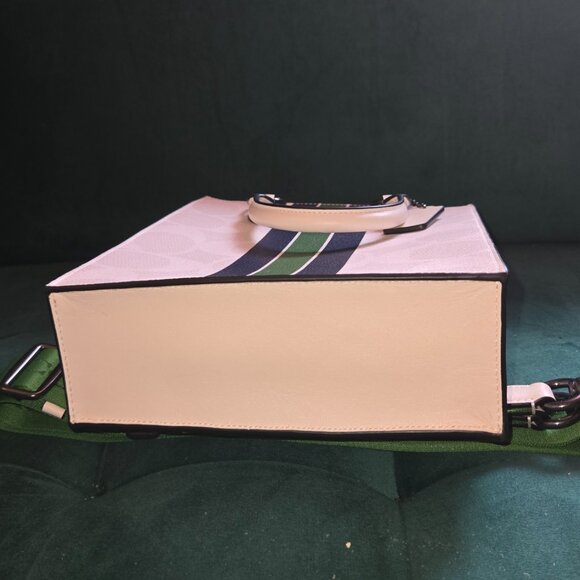 MENS  OR WOMENS  AUTHENTIC COACH DYLAN VARSITY TOTE BAG AND WALLET SET - Picture 6 of 15